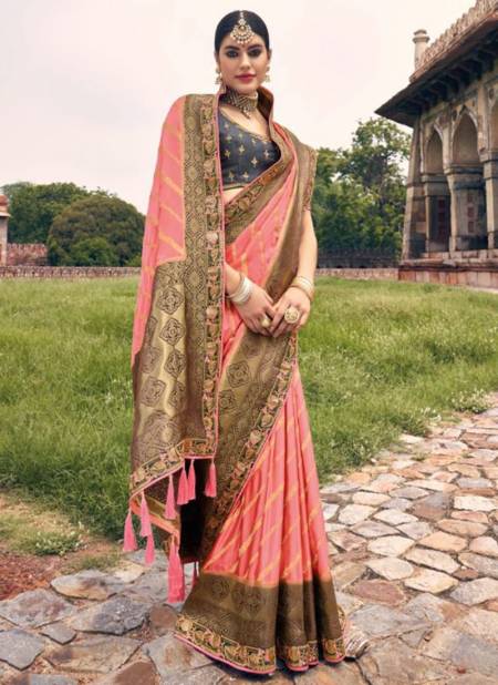 Cream Colour Tathastu New Designer Festive Wear Pure Dola Silk Saree Collection 5311